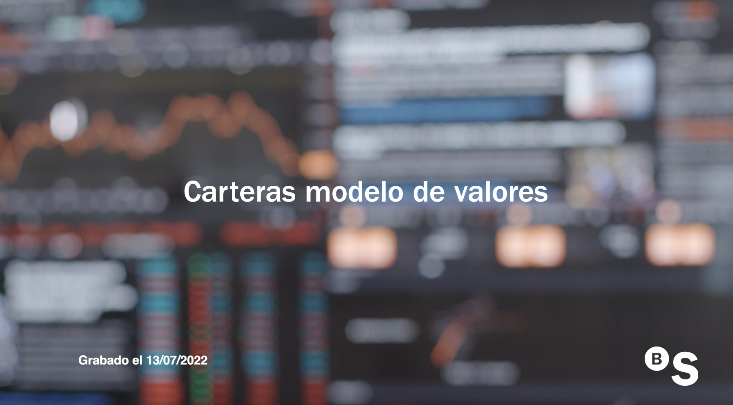 Cartera Modelo de Valores Banco Sabadell Julio 2022